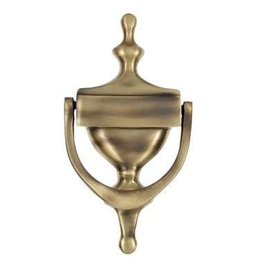 ##Antique Hardware## 7 Inch (6 1/4 Inch c-c) Heritage Style Door Knocker (Antique Brass Finish)