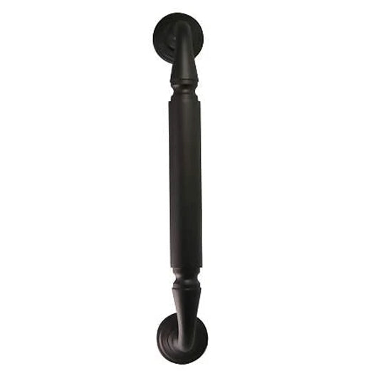 Antique Hardware 9 Inch Solid Brass Door Pull With Rosettes (Oil Rubbed Bronze Finish) Door Knobs & Handles