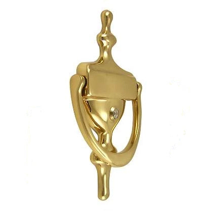 Antique Hardware 6 1/2 Inch (6 1/4 Inch c-c) Solid Brass Traditional Door Knocker (Polished Brass Finish) Door Knockers