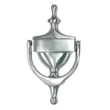 Antique Hardware 7 Inch (6 1/4 Inch c-c) Heritage Style Door Knocker (Brushed Chrome Finish) door knocker chrome