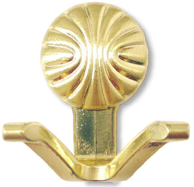 Antique Hardware Dual Coat Hook: Shell Shape HOOK