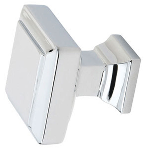 ##Antique Hardware## 1 5/8 Inch Solid Brass Geometric Square Cabinet & Furniture Knob