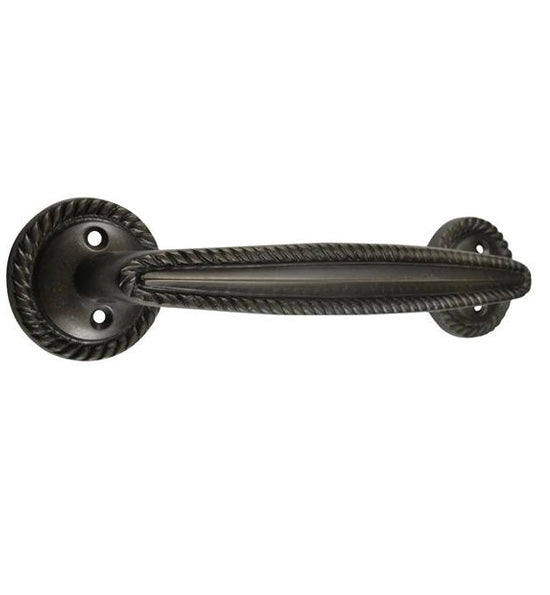 ##Antique Hardware## 7 Inch Overall (5.00 c-c) Georgian Rope Style Solid Brass Pull (Several Finishes Available)