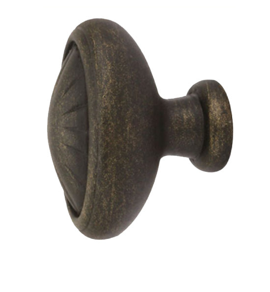 Antique Hardware 1 1/4 Inch Tuscany Egg Shape Cabinet & Furniture Knob CABINET KNOB
