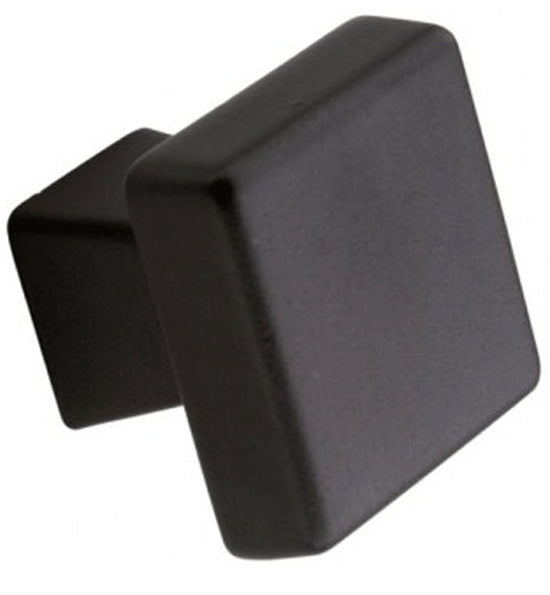 Antique Hardware 1 1/6 Inch Classic Square Black Rock Cabinet Knob CABINET KNOB