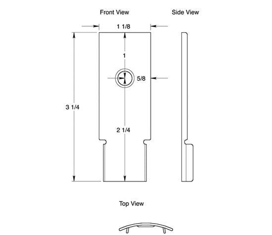 ##Antique Hardware## Solid Brass Back Plate
