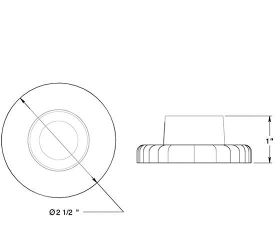 ##Antique Hardware## Concave Wall Door Hold / Door Stop