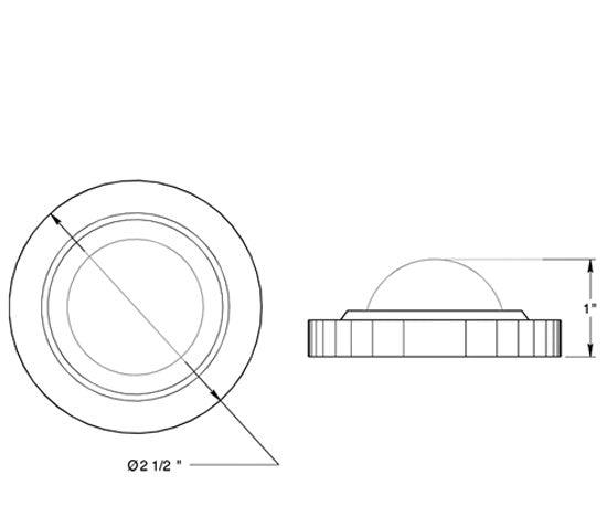 ##Antique Hardware## Convex Wall Door Hold / Door Stop