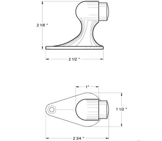 Antique Hardware Floor Mounted Bumper Door Stop DOOR STOP