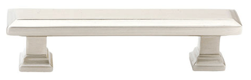 ##Antique Hardware## 11 1/4 Inch Overall (10 Inch c-c) Brass Geometric Rectangular Pull