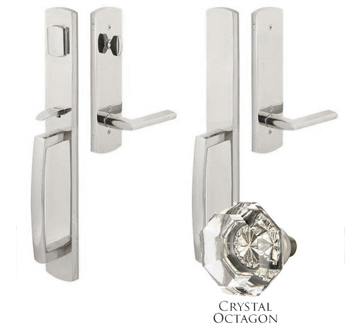 ##Antique Hardware## Solid Brass Brighton Style Double Door Entryway Set