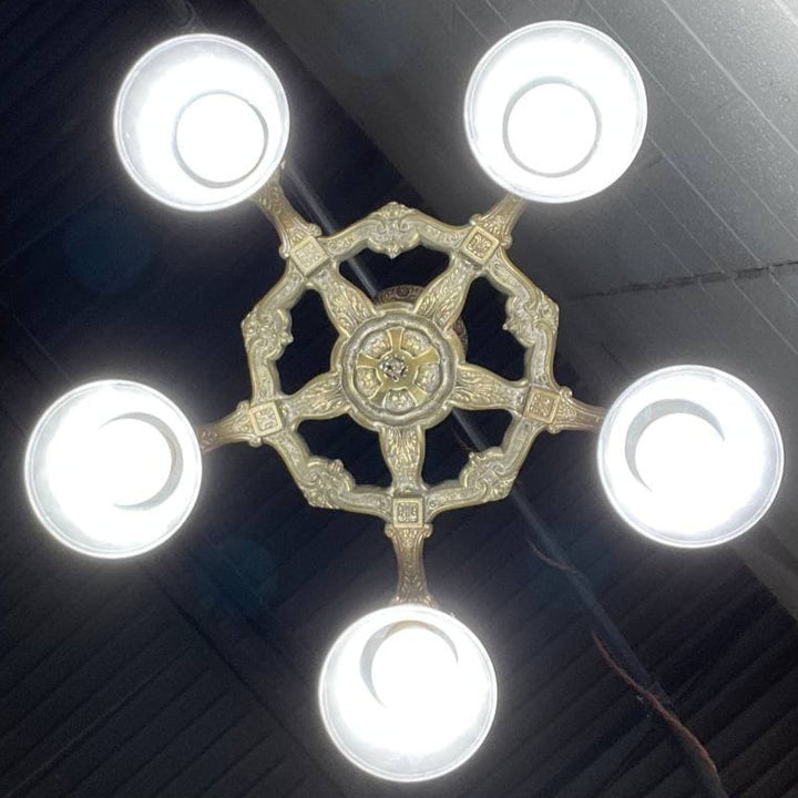 Antique Hardware 26 Inch Theatre Style 5-Light Antique Chandelier Ceiling Light Fixtures