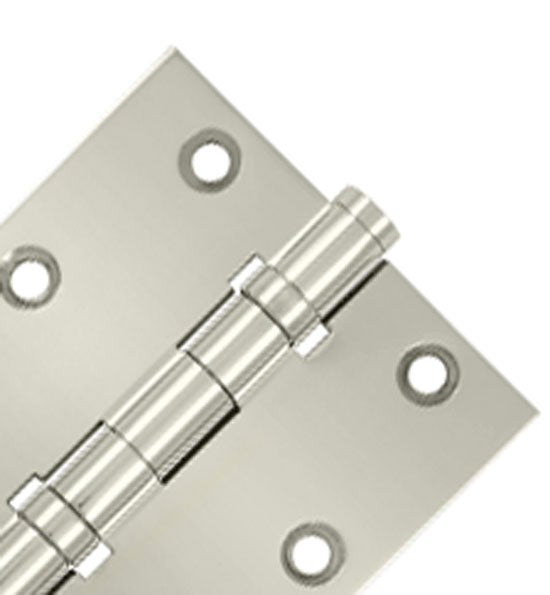 Antique Hardware 3 1/2 X 3 1/2 Inch Double Ball Bearing Hinge Interchangeable Finials (Square Corner) HINGE