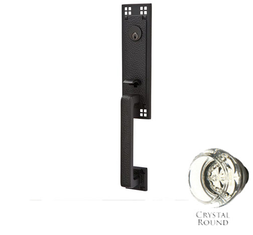 Antique Hardware Arts & Crafts Style Tubular Latch Double Door Entryway Set ENTRYWAY