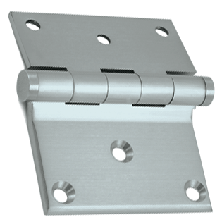 Antique Hardware 3 x 3 1/2 Inch Solid Brass Half Surface Hinge HINGE