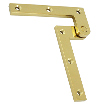 Antique Hardware 4 3/8 x 5/8 x 1 7/8 Inch Solid Brass Pivot Hinge HINGE