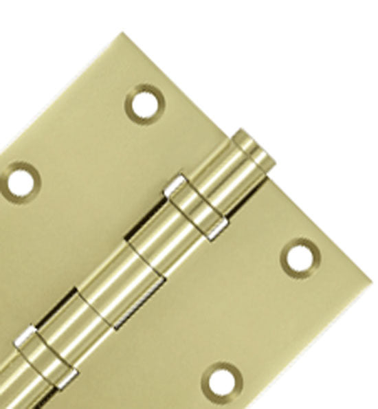 Antique Hardware 3 1/2 X 3 1/2 Inch Double Ball Bearing Hinge Interchangeable Finials (Square Corner) HINGE